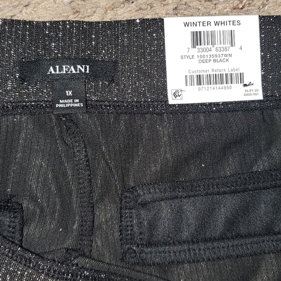 Alfani Pull On Stretch Wide Leg Slacks - Picture 2 of 10